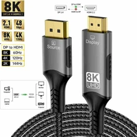PremiumCord DisplayPort 1.4/HDMI 2.1 kábel 8K 2m čierny - Káble a redukcie