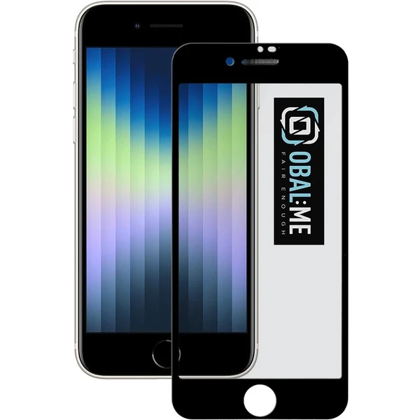 Obal:Me 5D tvrdené sklo Apple iPhone 7/8/SE (2022) čierne - Ochranné fólie a sklo - Hlavný obrázok