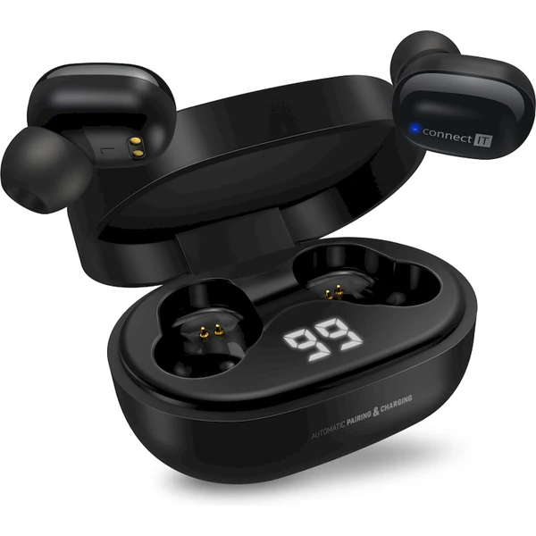 CONNECT IT True Wireless SensorTouch slúchadlá do uší s mikrofónom čierna - Slúchadlá - Hlavný obrázok