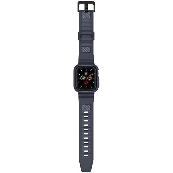 Spigen Rugged Armor Pro remienok s puzdrom Apple Watch 44/45mm sivý - Remienky - Obrázok XTPJF00101