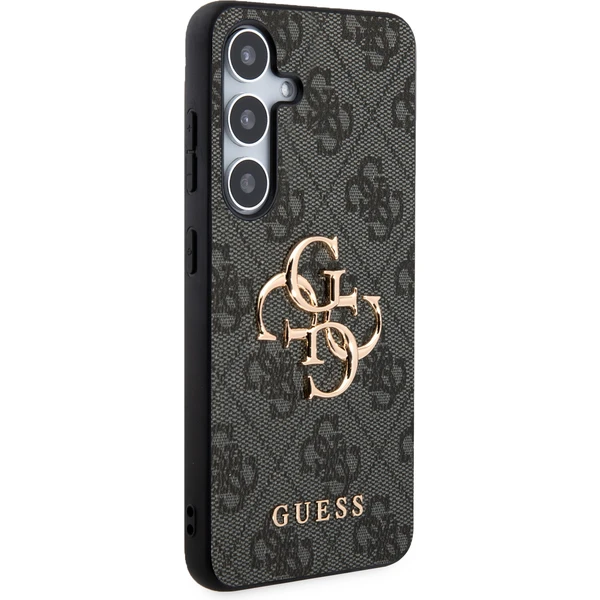 Guess PU 4G Metal Logo Zadný kryt Samsung Galaxy S24 sivý - Puzdra - Obrázok XUH1000O01