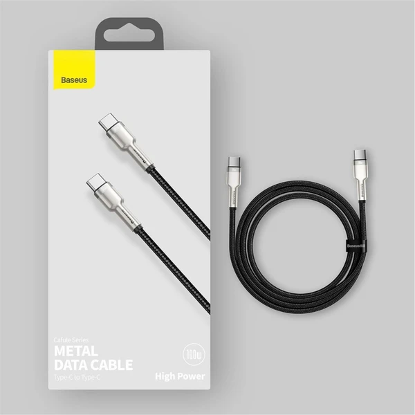 Baseus Cafule USB-C/USB-C nabíjací kábel 100W 1m čierny - Káble a redukcie - Obrázok XUKGF00101