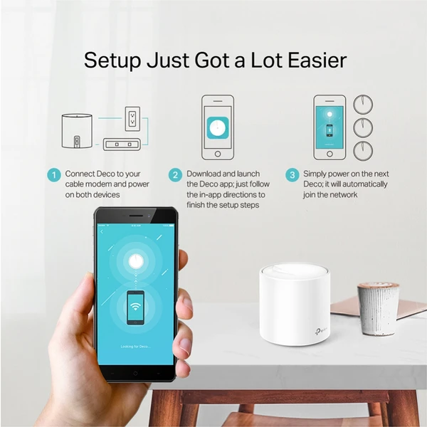 TP-Link Deco X20 mesh systém 3ks biely - Mesh systémy - Obrázok XUYN600301