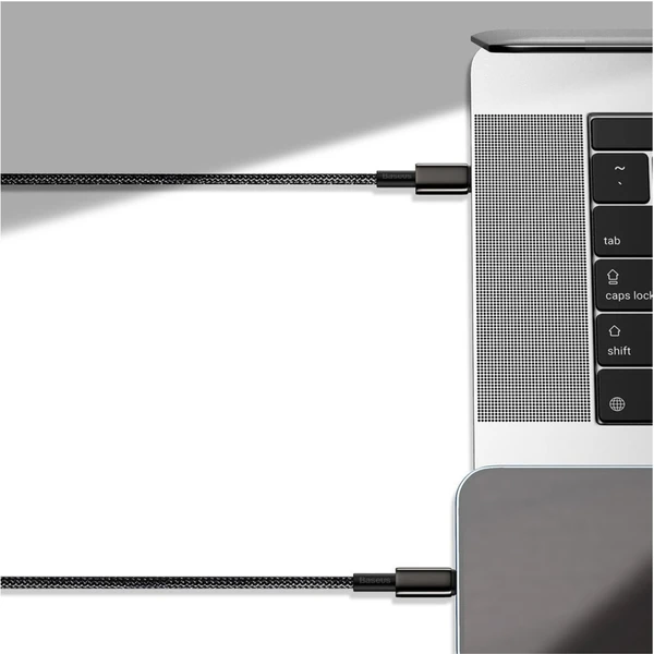 Baseus Tungsten Gold USB-C/Lightning napájací kábel 20W 2m čierny - Káble a redukcie - Obrázok XVKGF00101