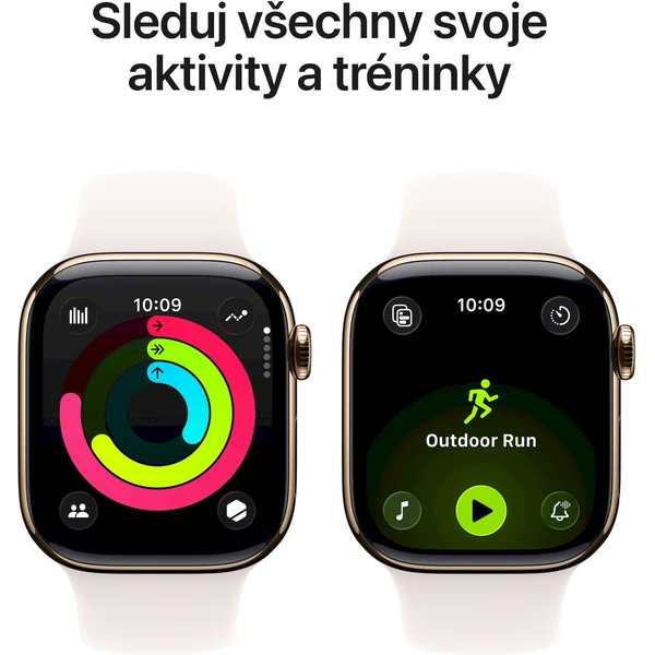 Apple Watch Series 11 Cellular (46mm) Zlatý Titan so svetlo rumeným športovým remienkom S/M - Inteligentné hodinky - Obrázok XYRH000K01