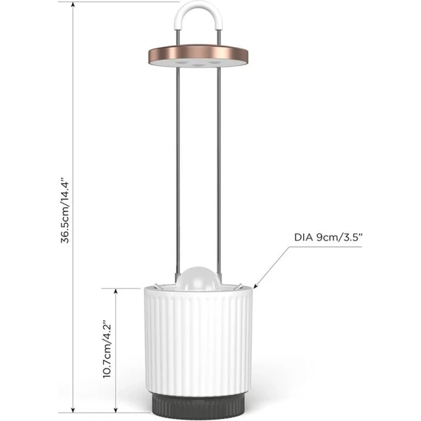 Click and Grow Smart Garden 1 HydroVase by Ermonix šikovný kvetináč biely - Kvetináče - Obrázok XZ9J000K01