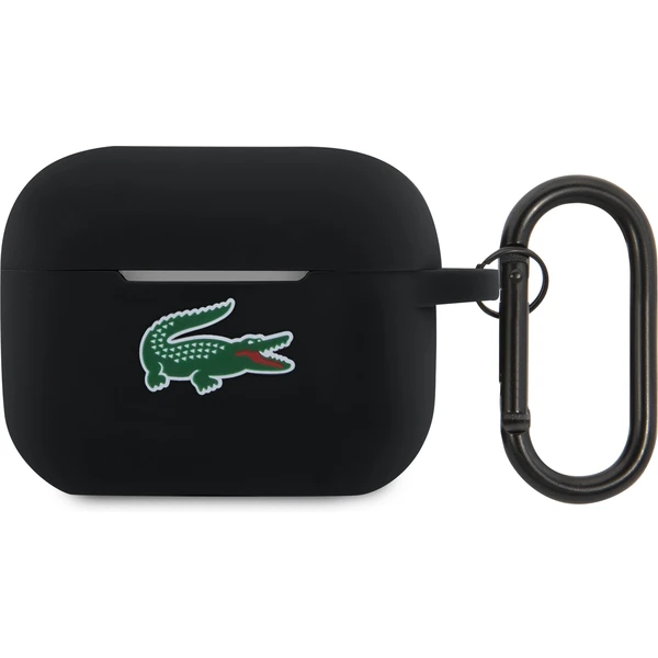 Lacoste Liquid Silicone Croc Logo puzdro AirPods Pro 2 čierne - Puzdra - Hlavný obrázok