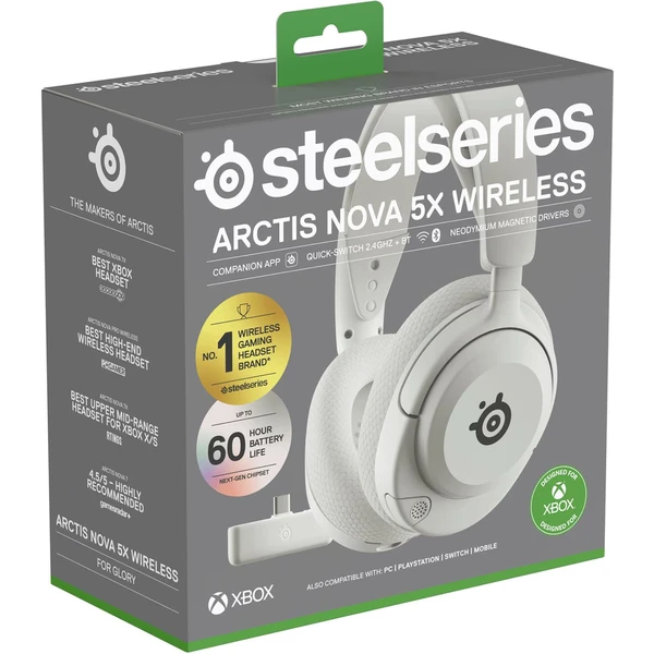 SteelSeries Arctis Nova 5X herné slúchadlá biela - Slúchadlá - Obrázok Y0A8000O01