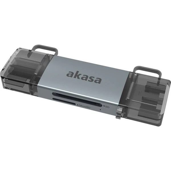 AKASA 2-In-1 USB 3.2 OTG Dual čítačka kariet - Čítačky čipových kariet - Hlavný obrázok