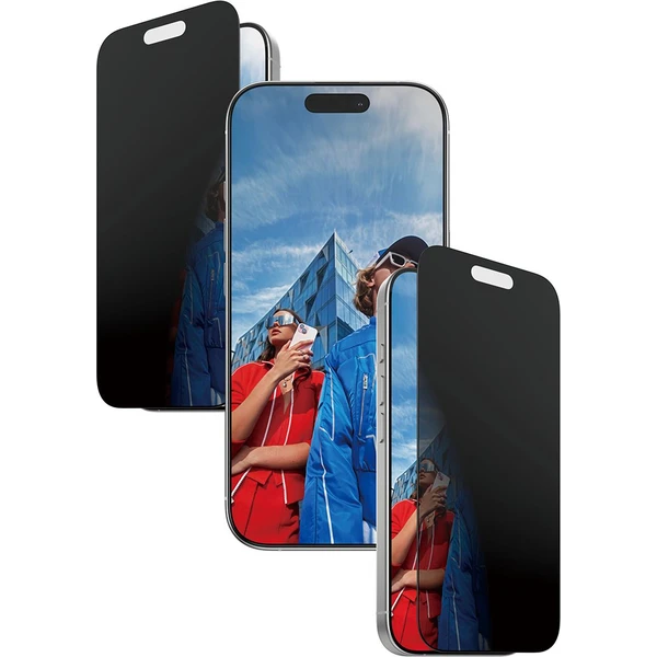 PanzerGlass® Privacy sklo Apple iPhone 17/16 Pro s inštalačným rámčekom - Ochranné fólie a sklo - Obrázok Y0KH000K01
