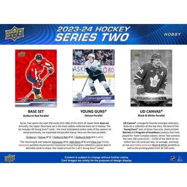 Hokejové karty 2023-24 Upper Deck Series 2 Hockey Blaster Box - Hokejové karty - Obrázok Y0U4000N01