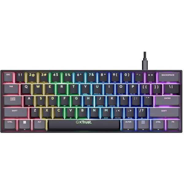 E-shop Trust GXT 867 Acira mini herná klávesnica US čierna