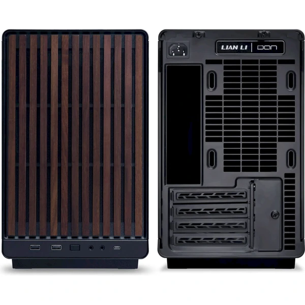 Lian Li A3-mATX Wood Edition Tvrdené sklo čierna - Počítačové skrine - Obrázok Y12O000K01