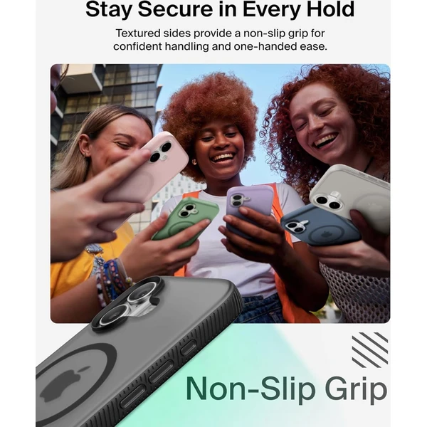 Belkin SheerForce Grip MagSafe kryt iPhone 17 námornícky modrý - Puzdra - Obrázok Y1CN000K01