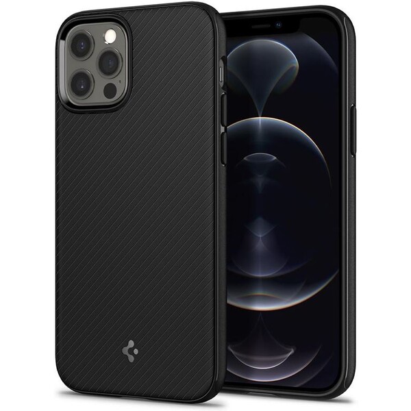E-shop Spigen MagArmor magnetický kryt Apple iPhone 12/ 12 Pro čierny