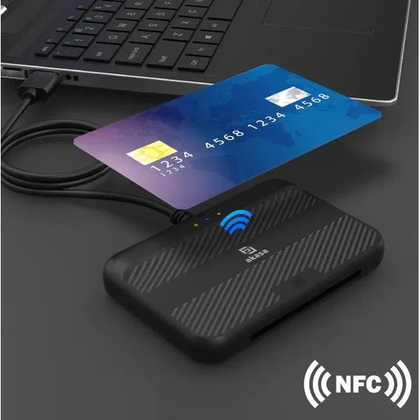 AKASA externá čítačka Smart kariet s NFC - Čítačky čipových kariet - Obrázok Y1JO000K01