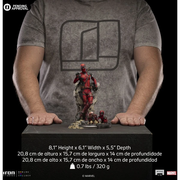 Soška Iron Studios Art Scale 1/10 Deadpool & Wolverine - Deadpool - Sochy a sošky - Obrázok Y1M7000J01