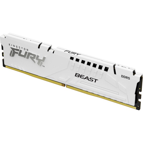 Kingston FURY Beast White DDR5 16GB 6000MHz CL30 DIMM (1x16GB) EXPO/XMP