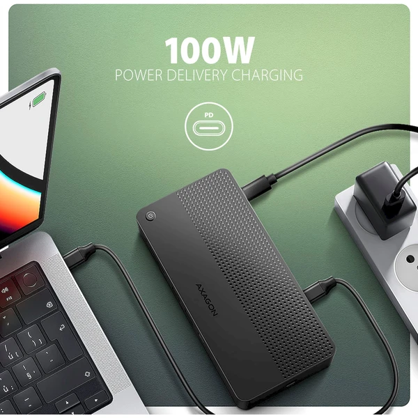 AXAGON HMC-U4 12v1 USB-C húb - Dokovacie stanice - Obrázok Y25D000N01