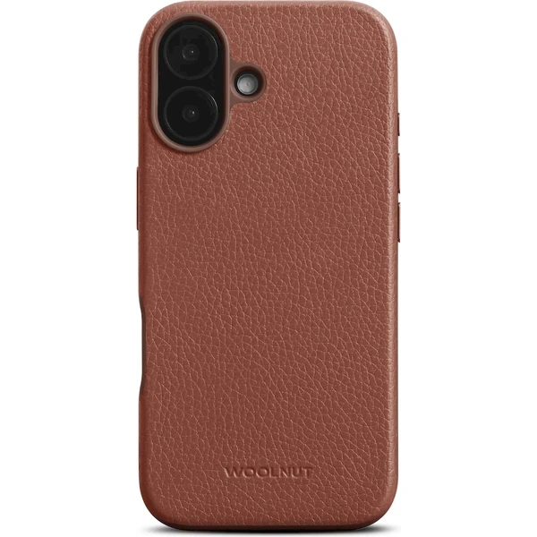 Woolnut MagSafe kožený kryt iPhone 16 Plus hnedý - Puzdra - Obrázok Y288000O01