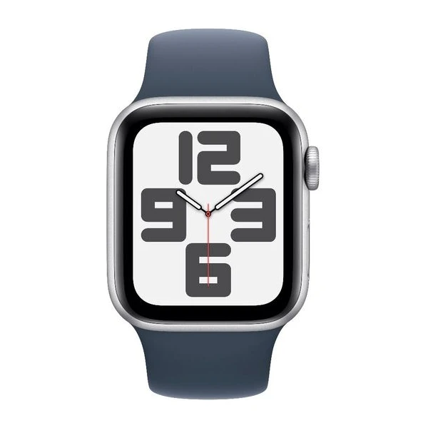 Apple Watch SE (2023) Cellular 40mm športový silikónový remienok búrkovo modrý M/L - Inteligentné hodinky - Obrázok Y2C6000701