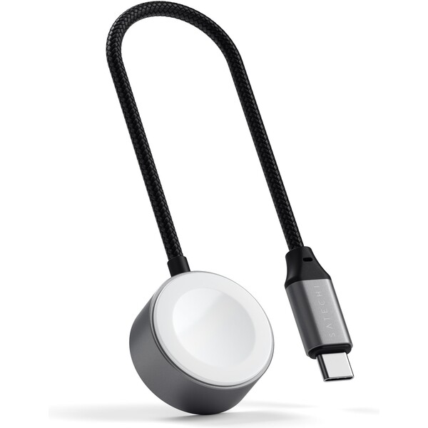 Satechi USB-C magnetický rýchlonabíjací kábel pre Apple Watch vesmírne šedý