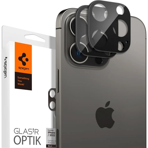 Spigen Glass tR Optik 2 Pack skla iPhone 16 Pro/16 Pro Max/15 Pro/15 Pro Max/14 Pro/14 Pro Max čiern - Ochranné fólie a sklo - Hlavný obrázok