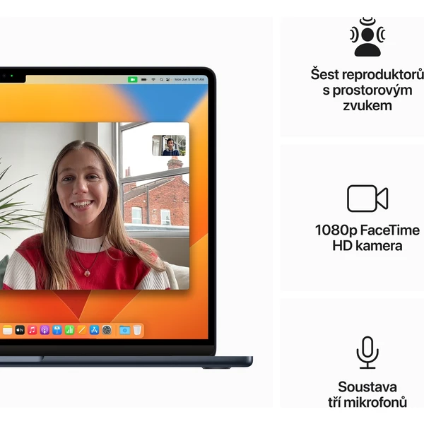 Apple MacBook Air 15,3" / M2 / 8GB / 256GB (2023) (Kategória B) - Notebooky - Obrázok Y37P100501