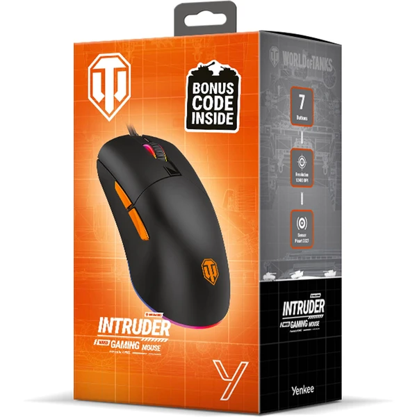 YENKEE INTRUDER herná myš čierna - Myši - Obrázok Y3F8000N01