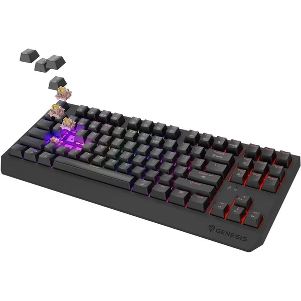Genesis THOR 230 TKL RGB bezdrôtová mechanická klávesnica čierna Outemu Panda - Klávesnice - Obrázok Y3I5000O01