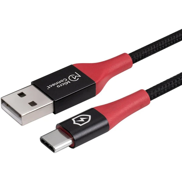 MicroConnect Safe Charge USB-A/USB-C napájací kábel 12W 1,5m čierny - Káble a redukcie - Obrázok Y3PF000O01