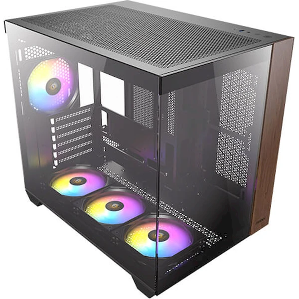Antec CX800 Wood ARGB hnedá - Počítačové skrine - Obrázok Y43P000K01