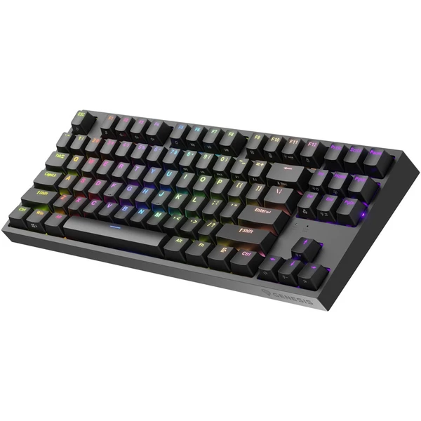 Genesis THOR 404 herná mechanická klávesnica Gateron Yellow Pro/US layout/Čierna - Klávesnice - Hlavný obrázok