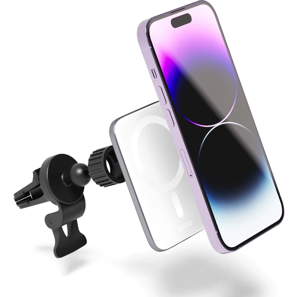 EPICO Ultrathin Wireless Car Charger s MagSafe strieborná/biela - Držiaky - Obrázok Y4ML300401