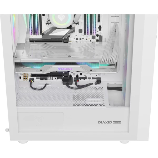 Genesis Diaxid 605 ARGB biela - Počítačové skrine - Obrázok Y4P4000P01