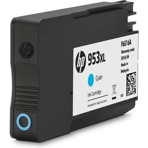 HP F6U16AE č. 953XL Azúrová originálna - Cartridge - Obrázok Y4PG100501