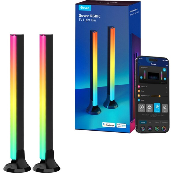 Govee Smart LED RGBIC panel 38cm pre TV 43-75