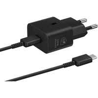 Samsung USB-C 25W GaN nabíjačka s USB-C káblom čierna (Bulk) - Nabíjačky