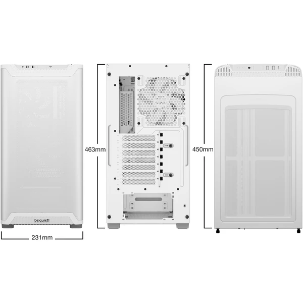 Be quiet! Pure Base 501 Airflow Window biela - Počítačové skrine - Obrázok Y4XA000J01