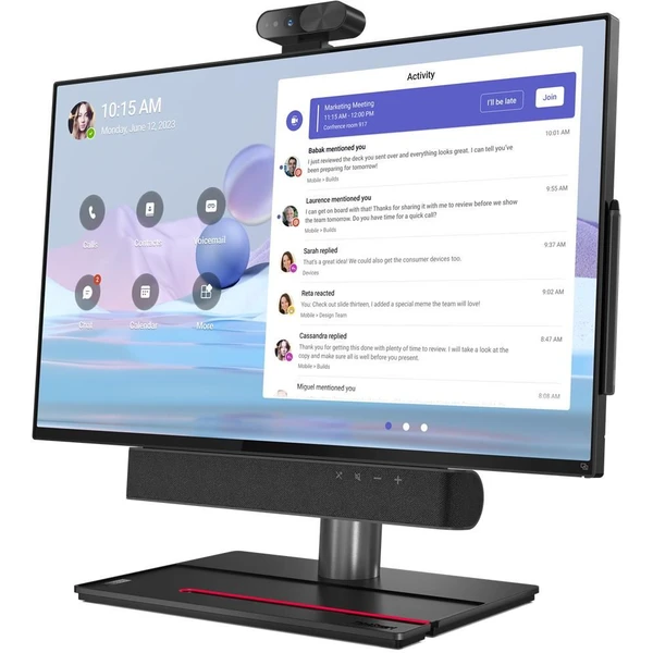 Lenovo ThinkSmart View Plus čierny - All-in-one - Obrázok Y598000601