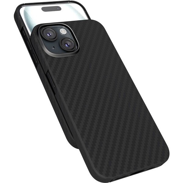 E-shop Epico Mag+ Carbon Case pre iPhone 15 Plus čierny