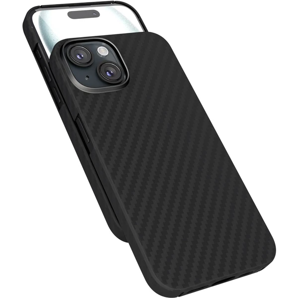 Epico Mag+ Carbon Case pre iPhone 15 Plus čierny - Puzdra - Hlavný obrázok