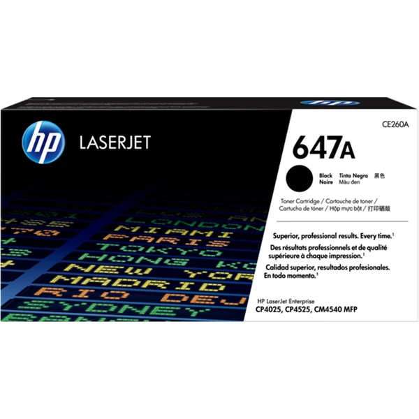 HP CE260A č. 647A Čierna originálna - Tonery - Hlavný obrázok