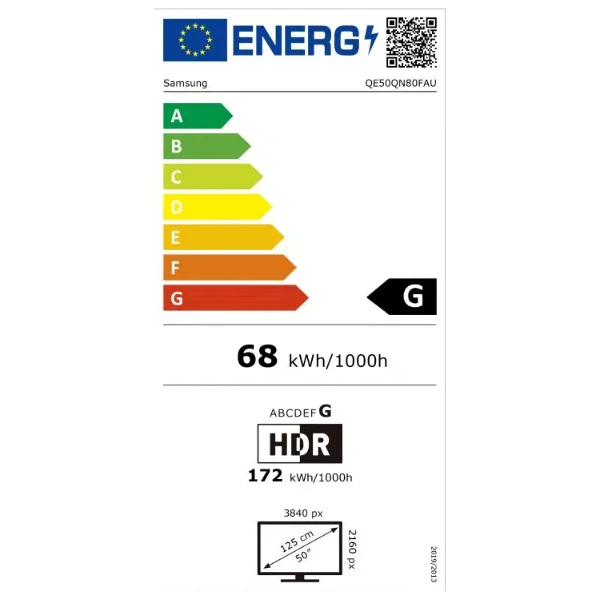 Samsung 4K Neo QLED smart TV QE50QN80F 50" - Televízia - Obrázok Y64G000N01