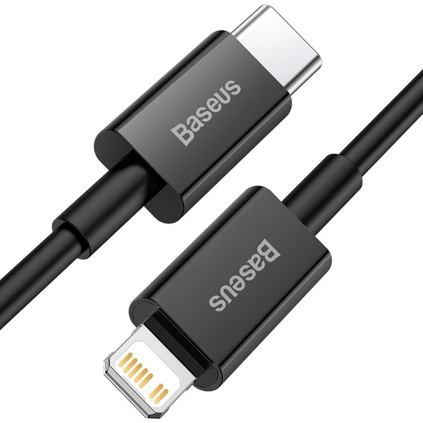 Baseus Superior USB-C/Lightning napájací kábel 20W 1m čierny - Káble a redukcie - Obrázok Y66E300401