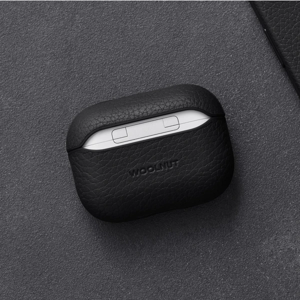 Woolnut kožené puzdro na AirPods Pro 2. generácia čierne - Puzdra - Obrázok Y6KR100501