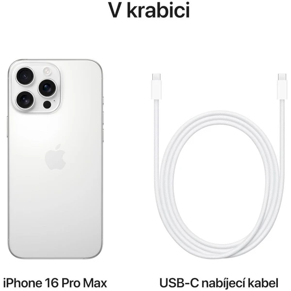 Apple iPhone 16 Pro Max 1TB biely titán - Mobilné telefóny - Obrázok Y6PD000K01
