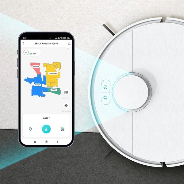TESLA RoboStar iQ550 robotický vysávač biely - Robotické vysávače - Obrázok Y70E000K01