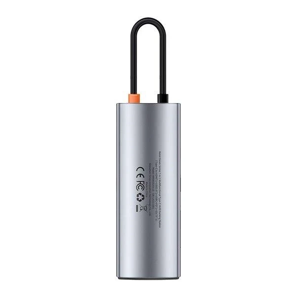 Baseus Metal Gleam Series 7v1 HUB Type-C sivý - USB huby - Obrázok Y74SF00101