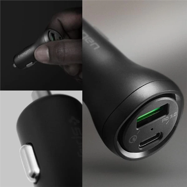 Spigen Car Charger F31QC USB-C nabíjačka do auta, PD, QC, 48W, čierna - Nabíjačky - Obrázok Y7C5000L01